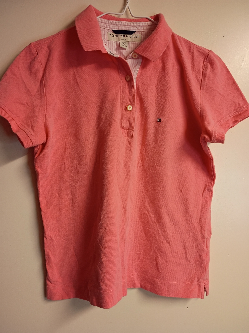 Y2k Tommy Hilfiger 11/04 Coral Pink Girls' Polo
